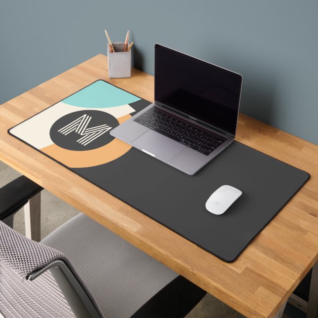 Alfrombrillas De Escritorio Arte retro turquesa Verde azulado azul amarillo ne (Oficina 2)