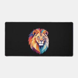 Alfrombrillas De Escritorio Arte vector de leones con colores vibrantes