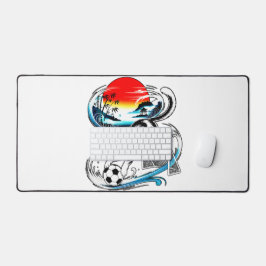 Alfrombrillas De Escritorio Artistic Japanese Soccer Cat for gaming, office