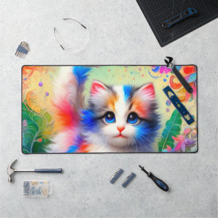 Alfrombrillas De Escritorio Artsy Kitten Design
