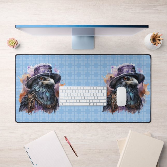 Alfrombrillas De Escritorio Asistente para acuarela Raven Bird (Oficina 1)