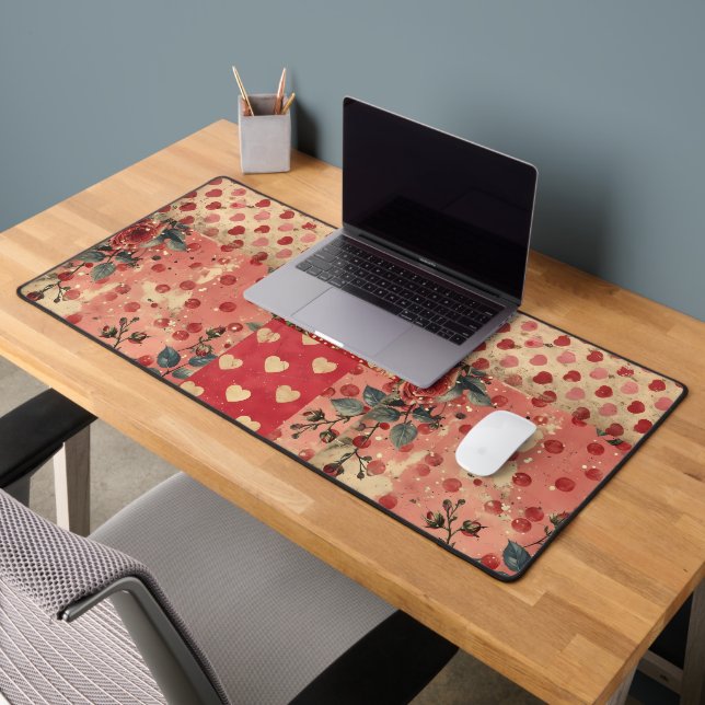 Alfrombrillas De Escritorio Aspecto de bonito con molestias Shabby Chic Floral (Oficina 2)