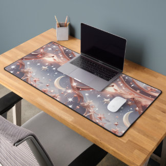 Alfrombrillas De Escritorio Astrología de la Luna Celeste – Mármol Blanco