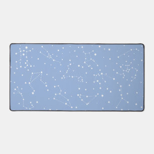 Alfrombrillas De Escritorio Astrología Pastel Azul Blanco Estrellas Constelaci