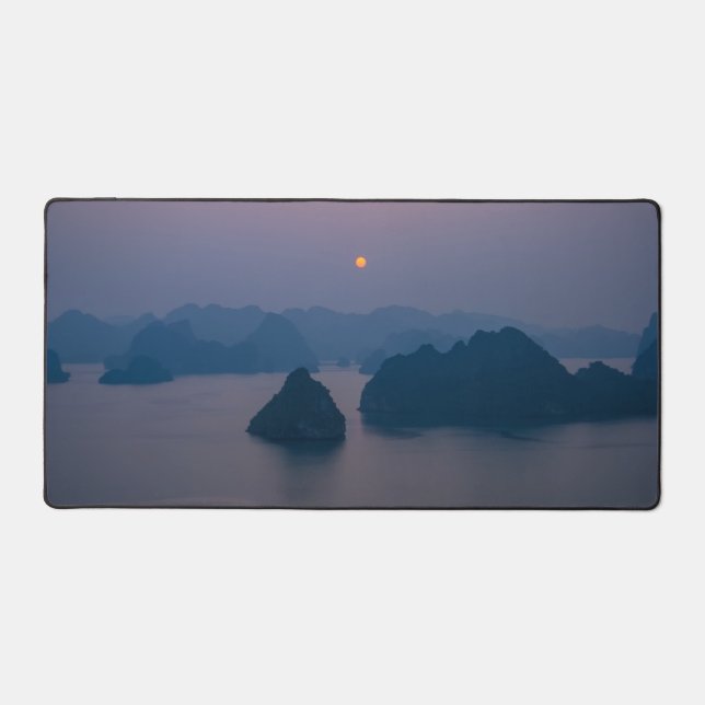 Alfrombrillas De Escritorio Atardecer sobre Bahía Halong - Vietnam, Asia (Anverso)