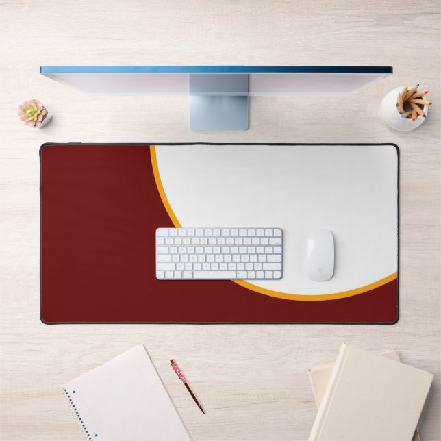 Alfrombrillas De Escritorio Audaz Elegancia Curvas De Amarillo Rojo Profundo E (Oficina 1)