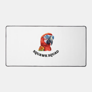 Alfrombrillas De Escritorio Ave de Macao Dorado y Squawk Squad mesa de texto M