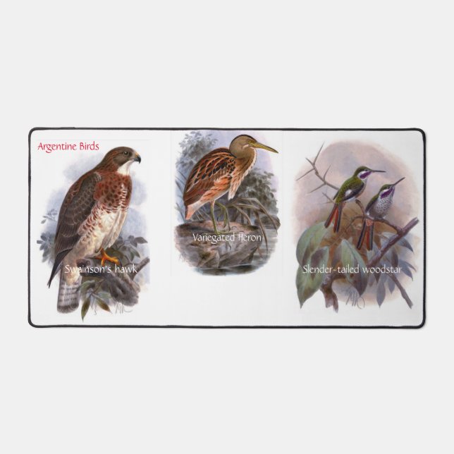 Alfrombrillas De Escritorio "Aves argentinas" (Anverso)