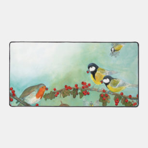 Alfrombrillas De Escritorio Aves grandes, Robin Rojo y Hawthorn