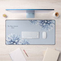 Azul floral floral moderno personalizado
