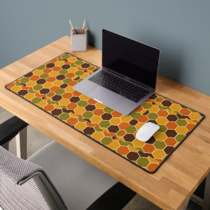 Alfrombrillas De Escritorio Azulejos Hexágonos Geométricos - Panal Retro