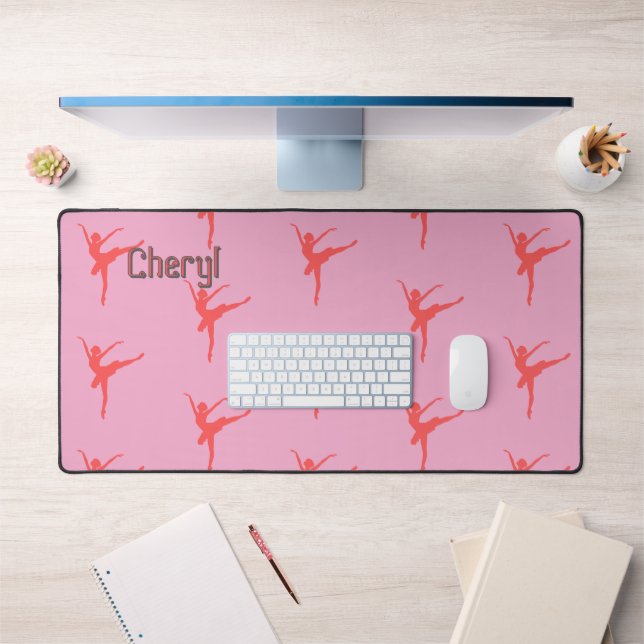 Alfrombrillas De Escritorio Ballerina. Rosa. Personalizado (Oficina 1)