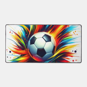 Alfrombrillas De Escritorio Balón de fútbol futurista abstracto