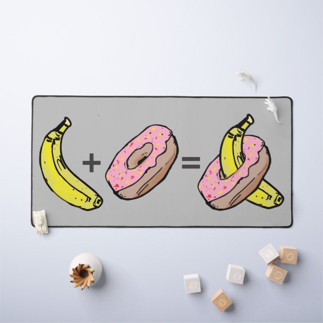 Alfrombrillas De Escritorio Banana y Donut (Mesa para niños)