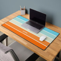 Bandas de bloque de color verde azul naranja con n
