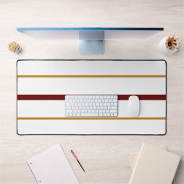 Alfrombrillas De Escritorio Bandas De Carreras De Marrón Rojo Profundo Y Delga