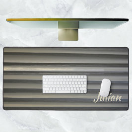 Alfrombrillas De Escritorio Bandas modernas de color gris humo con nombre mono