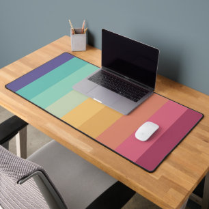 Alfrombrillas De Escritorio Bandas retro Líneas estilizadas Diseño de rayas de