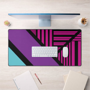 Alfrombrillas De Escritorio Bandas triangulares: rosa, púrpura, azul y negro