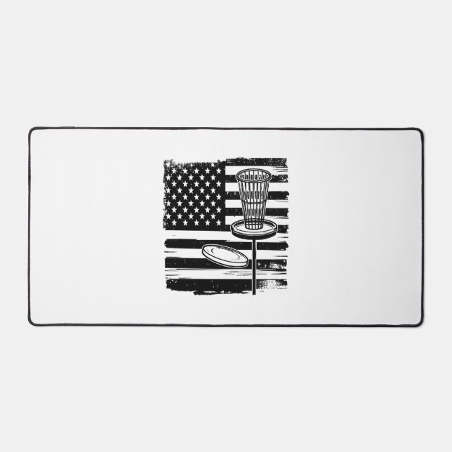 Alfrombrillas De Escritorio Bandera Americana de Golf de Disco (Anverso)