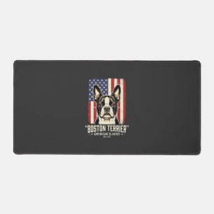 Alfrombrillas De Escritorio Bandera clásica americana del Boston Terrier