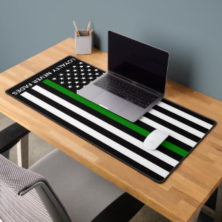 Alfrombrillas De Escritorio Bandera de la Línea Verde Delgada (Estados Unidos)