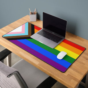 Alfrombrillas De Escritorio Bandera de orgullo progresista de SlipperyJoe's se