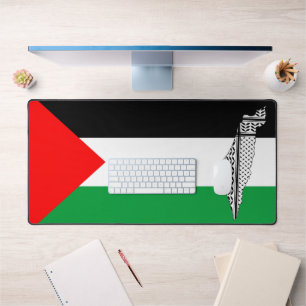 Alfrombrillas De Escritorio Bandera de Palestina y mapa con el modelo de Keffi