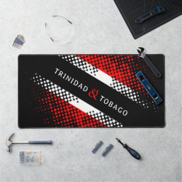 Alfrombrillas De Escritorio Bandera de Trinidad y Tobago con patrón de puntos