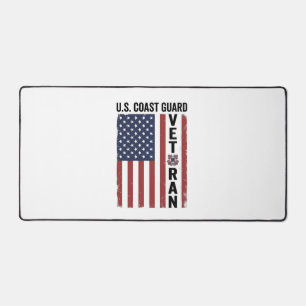 Alfrombrillas De Escritorio Bandera de veterano de la Guardia Costera Diseño v