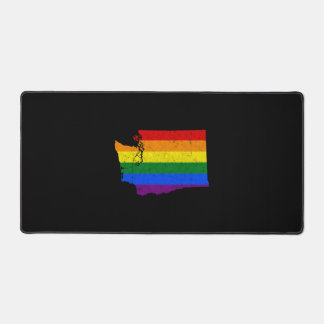 Alfrombrillas De Escritorio Bandera del arcoíris LGBT del estado de Washington
