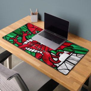 Alfrombrillas De Escritorio Bandera galesa con dragón rojo