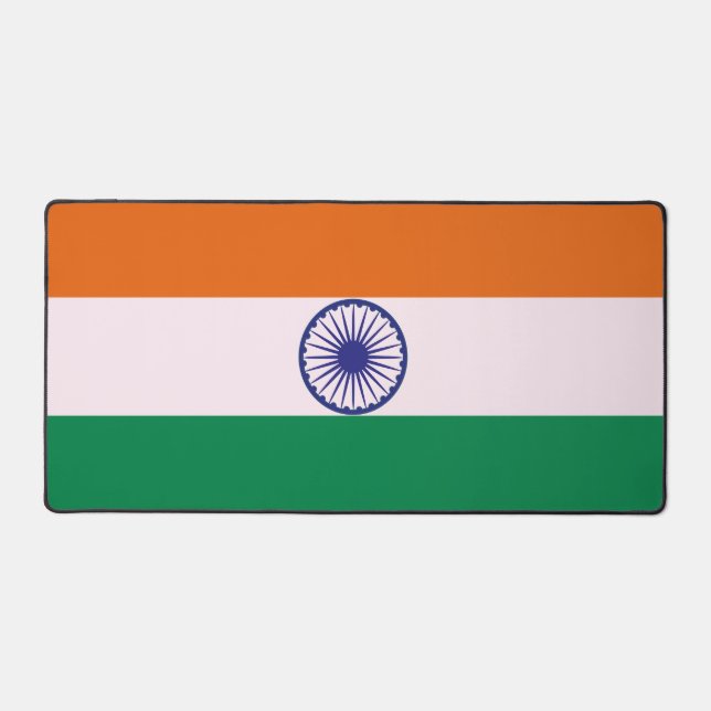 Alfrombrillas De Escritorio Bandera tricolor india Tiranga (Anverso)