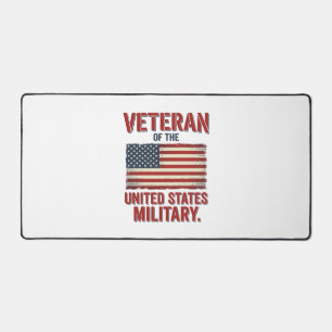 Alfrombrillas De Escritorio Bandera vintage veterano USA Diseño vectorial mili