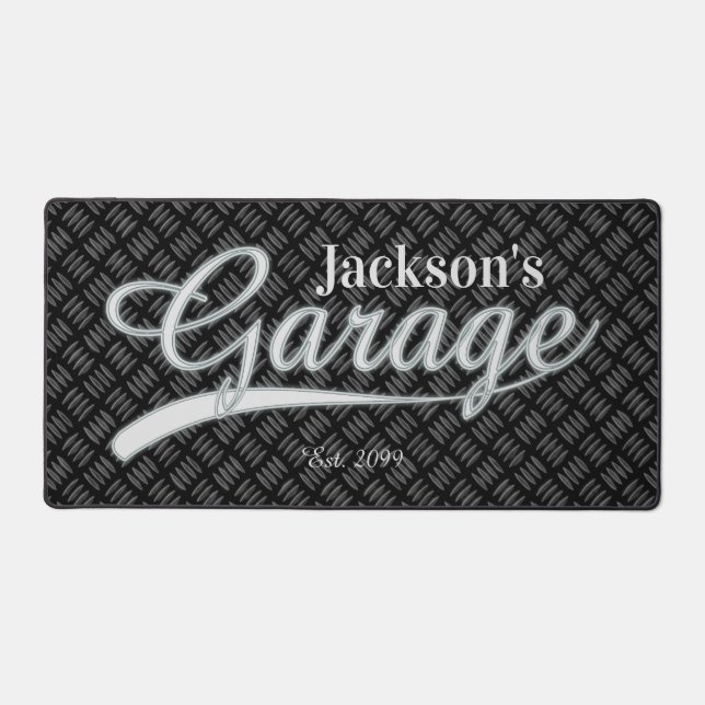Alfrombrillas De Escritorio Baño de herramientas clásicas de garaje gris almoh (Anverso)
