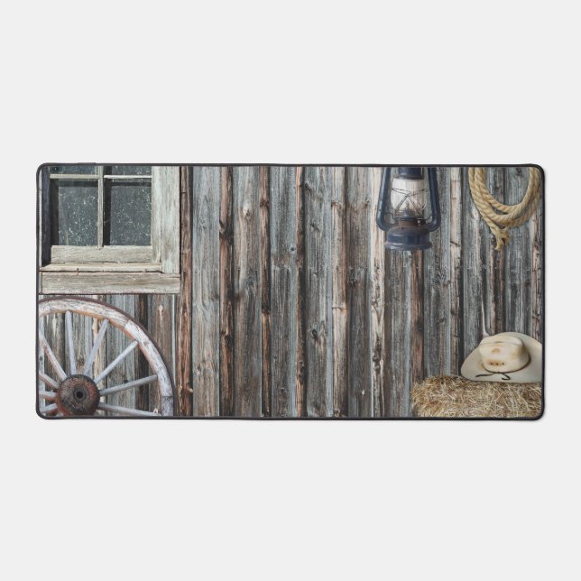 Alfrombrillas De Escritorio Barn de Cowboy Occidental (Anverso)