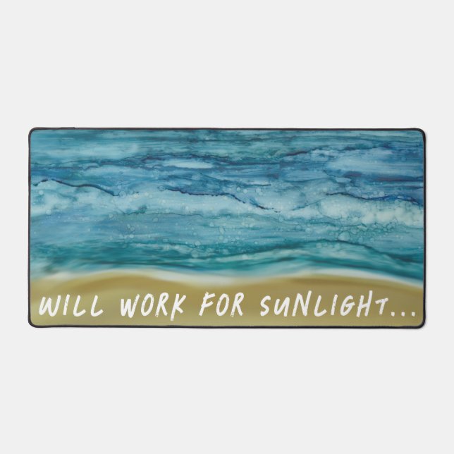 Alfrombrillas De Escritorio Beach Please Desk Mat (Anverso)