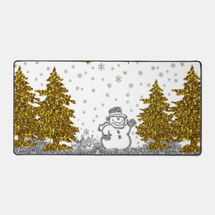 Alfrombrillas De Escritorio Bella purpurina Año Nuevo en blanco