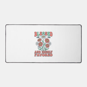 Alfrombrillas De Escritorio Bendita y Altamente Favorecida Diseño Floral Vinta