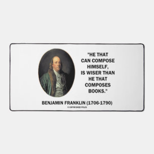 Alfrombrillas De Escritorio Benjamin Franklin se compone a sí mismo libros más