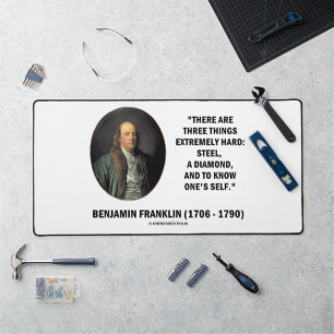 Alfrombrillas De Escritorio Benjamin Franklin Tres Cosas Extremadamente Difíci