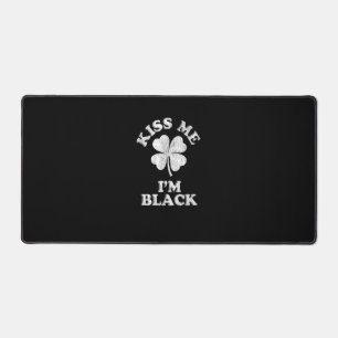 Alfrombrillas De Escritorio Bésame soy camiseta negra