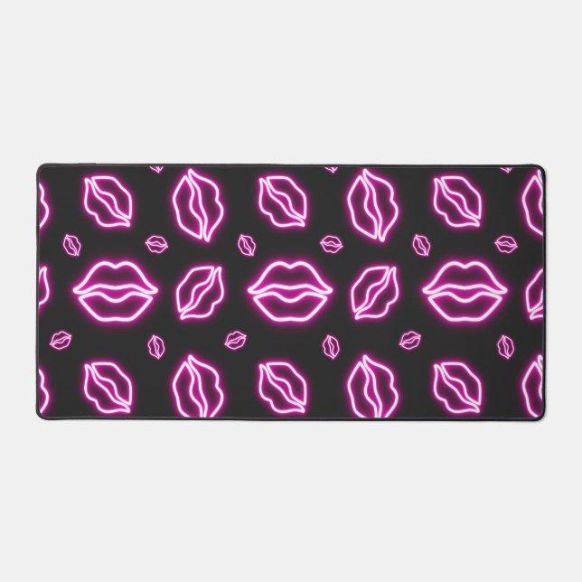Alfrombrillas De Escritorio Beso Neon rosado (Anverso)