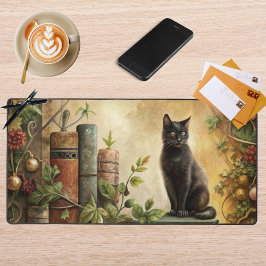 Alfrombrillas De Escritorio Biblioteca Encantada del Gato Negro