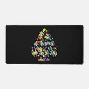 Alfrombrillas De Escritorio Bicicleta Árbol de Navidad Funny Bicicleta Ciclist