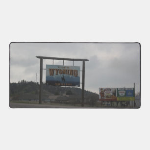 Alfrombrillas De Escritorio Bienvenido al cartel de Wyoming