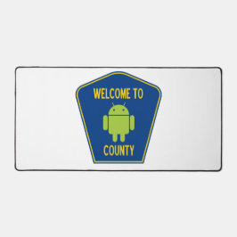 Alfrombrillas De Escritorio Bienvenidos Al Condado De Android (Rótulo De Trans