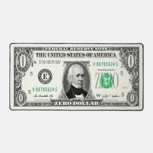 Alfrombrillas De Escritorio Billete de Cero Dólares
