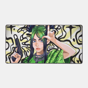 Alfrombrillas De Escritorio  Billie Eilish – Urban Art Mouse Pad
