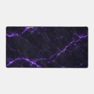 Alfrombrillas De Escritorio Black and Purple Marble Mouse Pad